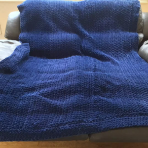 The Deep Ocean Classic Ribbed Texture Blanket