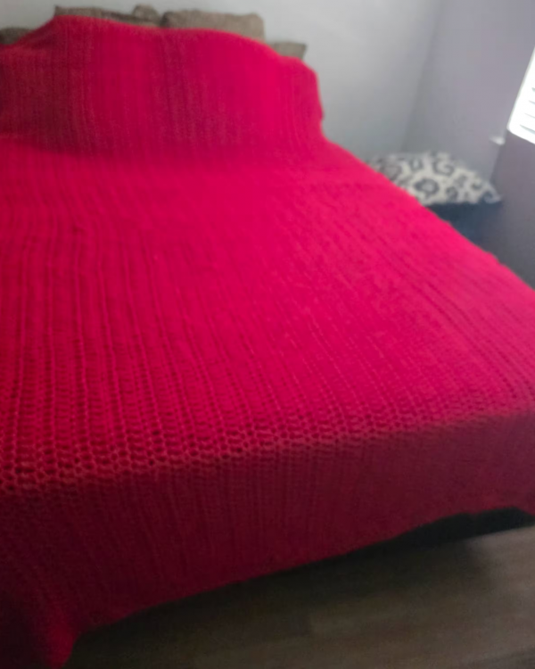 The Deep Ocean Classic Ribbed Texture Blanket